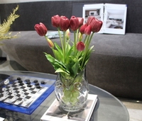 Tulipe en silicone Fleurs artificielles pour l'obtention du diplôme Fête des mères Pâques Noël Nouvel An Halloween Populaire pour les fêtes