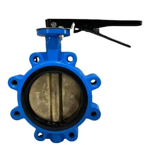 DN200 Lug Butterfly Valve Body: WCB: Disc: C954 Seat: EPDM Shaft: SS420