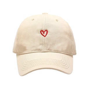 Gorra de Béisbol de 6 Paneles con Bordado de Corazón, Estilo Urbano, para Hombre y Mujer, Vintage, de Algodón Lavado, Casual - Product Image 2