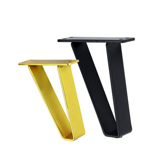Furniture <b>Leg</b> Trapezoidal Platform <b>Legs</b> Steel Heavy Duty <b>For</b> Bed <b>Sofa</b> Table Cabinet Industrial Design - Product Image 1