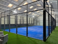 Cancha de Pádel panorámica profesional, césped Artificial para tenis, Material PE, equipo de estadio deportivo, cancha De pádel