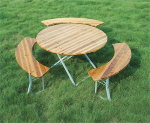 216, manifattura in legno pieghevole tavolo da birra Set/tavolo da birra e panca/giardino in legno/<span class=keywords><strong>Patio</strong></span>/tavolo da esterno - Product Image 6