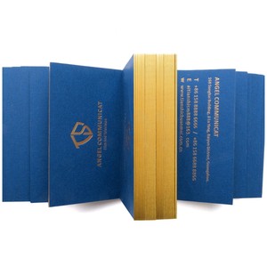 Biglietti d'Auguri Professionali in Carta Patinata con Stampa a Caldo in Lamina d'Oro su Nero Opaco, 100 Pezzi per <span class=keywords><strong>Poster</strong></span> della Mia Piccola Impresa - Product Image 3