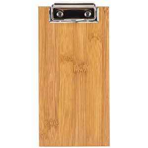 Clipboard gỗ với mạnh mẽ thép không gỉ mùa xuân Clip hardboard Clip Board cho nhà hàng viết bảng hồ sơ Clip