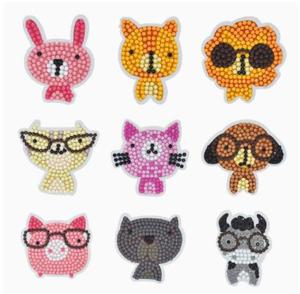 Autocollants décoratifs pour enfants, style dessin animé, animaux mignons, peinture au diamant DIY, cadeaux pour enfants - Product Image 5