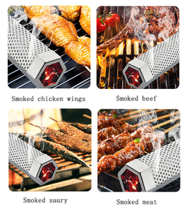 Filtre en maille métallique pour tuyau à fumée de <span class=keywords><strong>barbecue</strong></span>, qualité alimentaire, boîte blanche, acier inoxydable 304, bois de fruit, fumée de bacon, tuyau à fumée pour <span class=keywords><strong>barbecue</strong></span> - Product Image 6