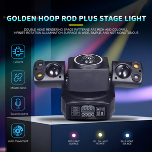 New 60 Wát RGB LED chùm di chuyển đầu ánh sáng với DMX kiểm soát DJ Strobe bên sân khấu Disco đám cưới biểu diễn sự kiện IP65 - Product Image 2