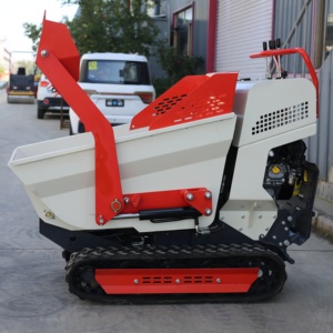 Mini Mixer Beton Self-Loading Dumper Crawler <span class=keywords><strong>Loader</strong></span> Bermesin <span class=keywords><strong>Diesel</strong></span>/Bensin <span class=keywords><strong>Skid</strong></span> Steer Track Moving Tread Small Dump Bucket - Product Image 3