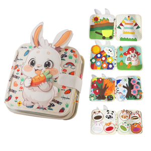 <span class=keywords><strong>Livre</strong></span> d'activités Montessori pour tout-petits, <span class=keywords><strong>livre</strong></span> d'apprentissage en feutre, jouet éducatif préscolaire, planche d'activités, cadeau d'anniversaire pour enfants, polyester - Product Image 5