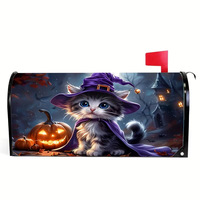 Housse de boîte aux lettres d'Halloween motif citrouille fantôme violette, protection et décoration, prix usine