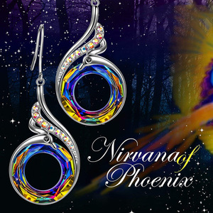 Orecchini Pendenti a Forma di Pavone Colorati per Donne, Accessori Unici in Stile Animale per Uso Quotidiano e Feste - Product Image 2