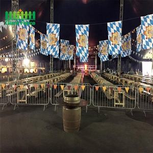 Barrières portatives de contrôle des foules de sécurité routière utilisées pour les concerts Portes d'allée en acier à faible entretien et clôtures de rail à vendre - Product Image 5