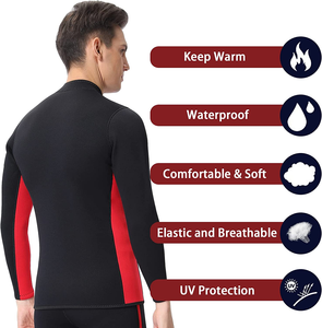 Trajes de <span class=keywords><strong>neopreno</strong></span> Top <span class=keywords><strong>chaqueta</strong></span> mujeres hombres 2-3mm camisa de manga larga cremallera frontal chaleco mantener caliente adulto buceo Surf natación <span class=keywords><strong>neopreno</strong></span> deportes acuáticos - Product Image 4