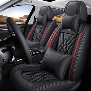 Installation de coussin de siège de voiture Housse de siège en cuir Audi Napa de luxe classique pour VIOS Camry Previa VR6 Combi <span class=keywords><strong>Phaeton</strong></span> Lulu An05 - Product Image 4