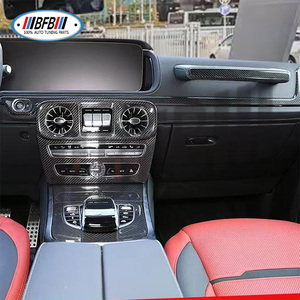 Kits intérieurs en acier inoxydable G63 3 pièces avec ruban adhésif <span class=keywords><strong>3M</strong></span> pour Mercedes Benz Classe G G500 G550 <span class=keywords><strong>G55</strong></span> G63 2018+ Tableau de bord - Product Image 5