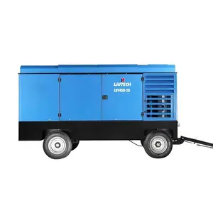 Excellent performance in road construction using high-pressure air compressor Ljutech
