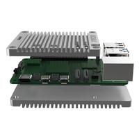 Boîtier en aluminium ouvert à refroidissement passif GGDX Raspberry Pi Ed-pi5case-o 5 X 2