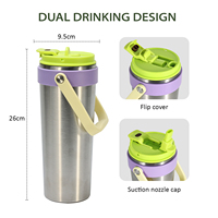 Vente en gros de gobelets isothermes pour bière de 850 ml, en acier inoxydable, isolés sous vide, avec couvercle, sans BPA