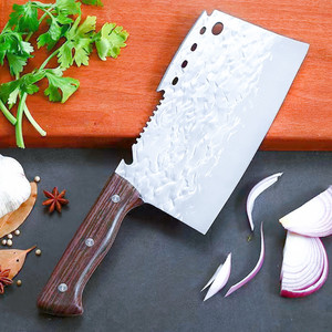 Hacha, cuchillo de cocina, hacha de carnicero forjada de doble filo, cuchillo para cortar por delante y rebanar por detrás, hacha para cortar huesos de vendedor callejero - Product Image 1