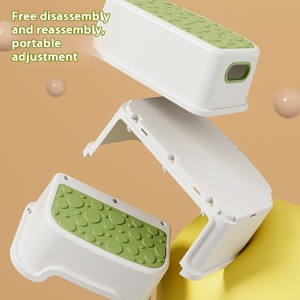 Children's Thickened Plastic Non-Slip Bathroom Stool PP <strong>Footstool</strong> for Handwashing Training Potty for Household Use Baby Toilet - Product Image 2
