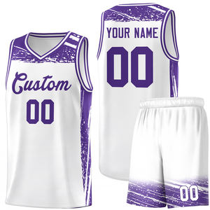 Jersey basket personalisasi, Jersey basket kustom, Logo tim nama, Set seragam basket untuk pria muda - Product Image 1