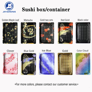 Vente en gros Plateau à sushi jetable rectangulaire à <span class=keywords><strong>emporter</strong></span> en plastique avec couvercle transparent - Product Image 6