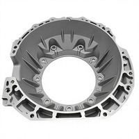 Boîtier d'embrayage en aluminium moulé sur mesure, usinage secondaire, cloche d'embrayage en alliage, pièces moulées OEM avec service d'usinage CNC