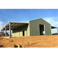 2000 pieds carrés construction petit hangar de bureau préfabriqué she Kenya moderne résistance au vent hangar de stockage portable