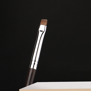 029 Pinceaux de maquillage personnalisés Marque privée Pinceau eyeliner plat pour les yeux Cheveux synthétiques Tube de cuivre Manche en ébène 41 pièces - Product Image 5