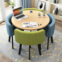 Juego de Comedor Moderno de Lujo con Mesa de Metal Dorado y 4 Sillas, Incluye Elegante Mueble de Comedor para Apartamento, para Uso Doméstico