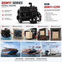 Motor Diésel SCDC CUM Serie QSM11 de 290HP, 1800rpm, 6 Cilindros, Control Electrónico con ECU, Usado para Maquinaria de Construcción