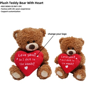 <span class=keywords><strong>2025</strong></span> Teddy Bear Tim Tùy Chỉnh DIY Logo Đồ Chơi Sang Trọng Trẻ Em 'Thú Nhồi Bông Thêu Bé Đồ Chơi Cho Ngày Valentine Trung Quốc Bán Buôn - Product Image 2