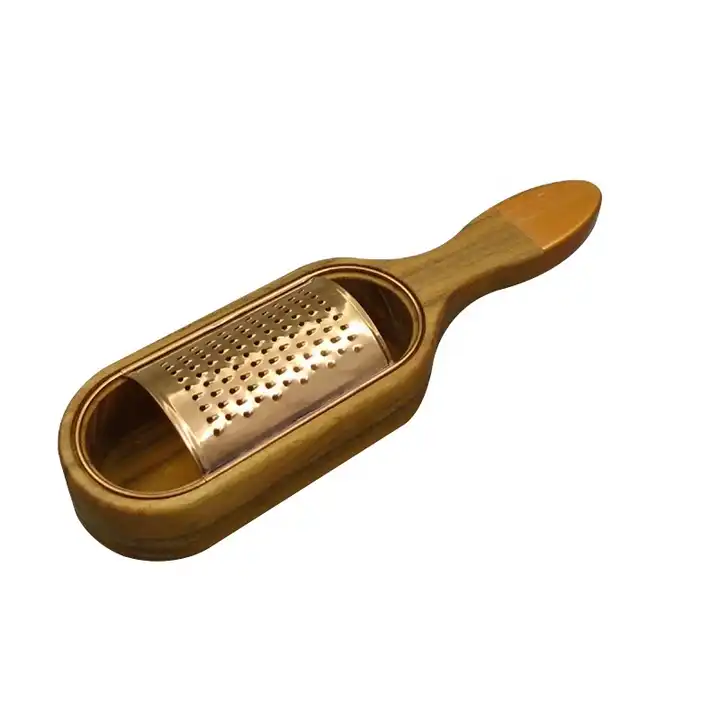 Source Golden Painting Handheld parmesan cheese grater with wooden storage  container on m.
