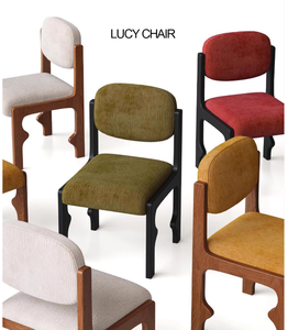 Stile nordico mobili ristorante sedia in legno massello di frassino <span class=keywords><strong>giallo</strong></span> comodo cuscino in tessuto da <span class=keywords><strong>cucina</strong></span> sedia da pranzo per Hotel di fascia alta - Product Image 6