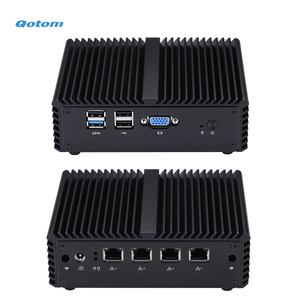 มินิพีซี Q190G4N J1900 แบบไม่มีพัดลม 4 พอร์ต I210 LAN ซอฟต์แวร์เราเตอร์ ไฟร์วอลล์ 1U Rack DDR3L MSATA อุตสาหกรรมพีซี - Product Image 2