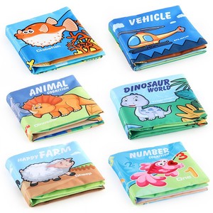 Libros de baño para bebés no tóxicos lavables arrugados, juguete educativo de aprendizaje preescolar para bebés, bebés, niños pequeños - Product Image 1