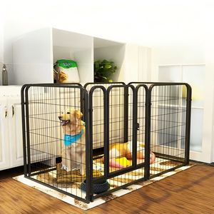 Grand enclos de jeu pour <span class=keywords><strong>chien</strong></span>, niche, cage, style moderne, produit pour animaux de compagnie en fer portable pour le voyage, maisons pour chiens pliables et repliables - Product Image 2