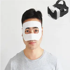 通用vr虚拟口罩面皮布批发软VR盒护眼罩带耳绳