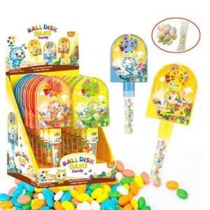 Confectionery Wholesale Little Bee Ball Game Plastic Flipper Candy Toys Pachinko Toy Candy
