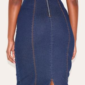 Vestidos de Mezclilla para Mujer, Estilo Europeo y Americano, a la Moda 2025, Vestido Largo Ajustado de Verano - Product Image 3