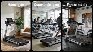 <span class=keywords><strong>Caminadora</strong></span> Eléctrica Comercial <span class=keywords><strong>con</strong></span> Estructura de Acero, Panel de Control Táctil, Inclinación Automática, Diseño Ergonómico en Arco, Multifunción, 2200x960x1900MM - Product Image 4