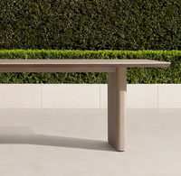 Table et chaises de salle à manger d'extérieur Alibaba de qualité supérieure en bois massif pour hôtels, cours et villas – Vente en gros