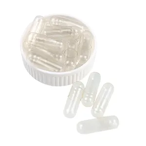 High Quality Transparent HPMC Empty Vegetable Capsules Size 00 0 1 2 3 4 Cellulose Separated Vegetarian Veggie Plant Shells