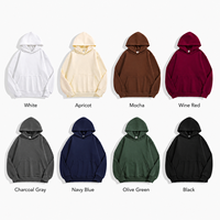 Hoodie Berkualitas Tinggi Anti Pilling Anti Susut 480g Bahan Campuran Grosir Polos Berat untuk Sablon Puff Bordir 3D