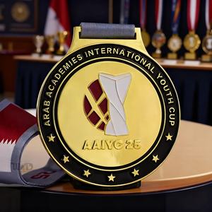 Concevez votre propre médaille commémorative en alliage de zinc plaqué or 3D pour les compétitions sportives, fabricant en gros - Product Image 2