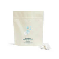 Sacs zip-lock sur support refermables en plastique PET réutilisables personnalisés emballage étanche de qualité alimentaire pour détergent en poudre shampooing lotion