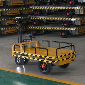 Aanpasbare elektrische vlakke transportwagen van 1 ton met vier wielen, laag geluidsniveau en eigen accu voor zware lasten in fabrieken en magazijnen, OEM-ondersteuning - Product Image 5