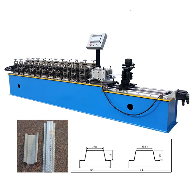Gypsum Board Ceiling Steel Furring Channel Making Machine Omega Channel Stud Track Roll Cold Forming Machine