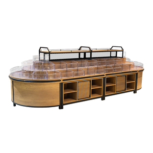 Thiết Kế Mới Bằng Gỗ Kệ Số Lượng Lớn Thực Phẩm Snack Container Bảng Cho Siêu Thị Và Snack Cửa Hàng Hiển Thị Snack Giá - Product Image 1