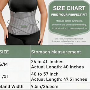 Ceinture de maternité post-partum en bambou OEM, élastique, respirante, pour la récupération, ceinture de compression abdominale, bande de maintien du ventre - Product Image 6
